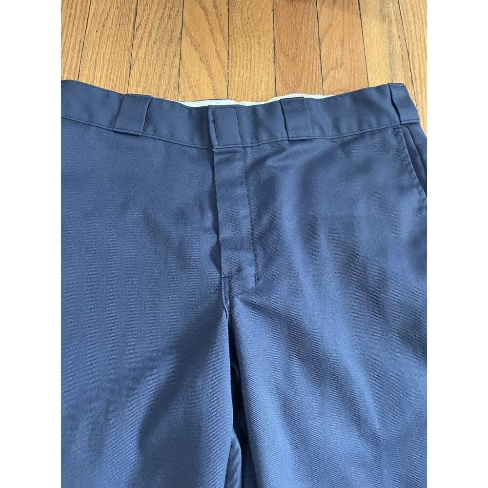 Dickies 874 Original Fit Work Pants Mens 34x29 Navy Blue Flat Front Chino 874NV - Picture 5 of 14